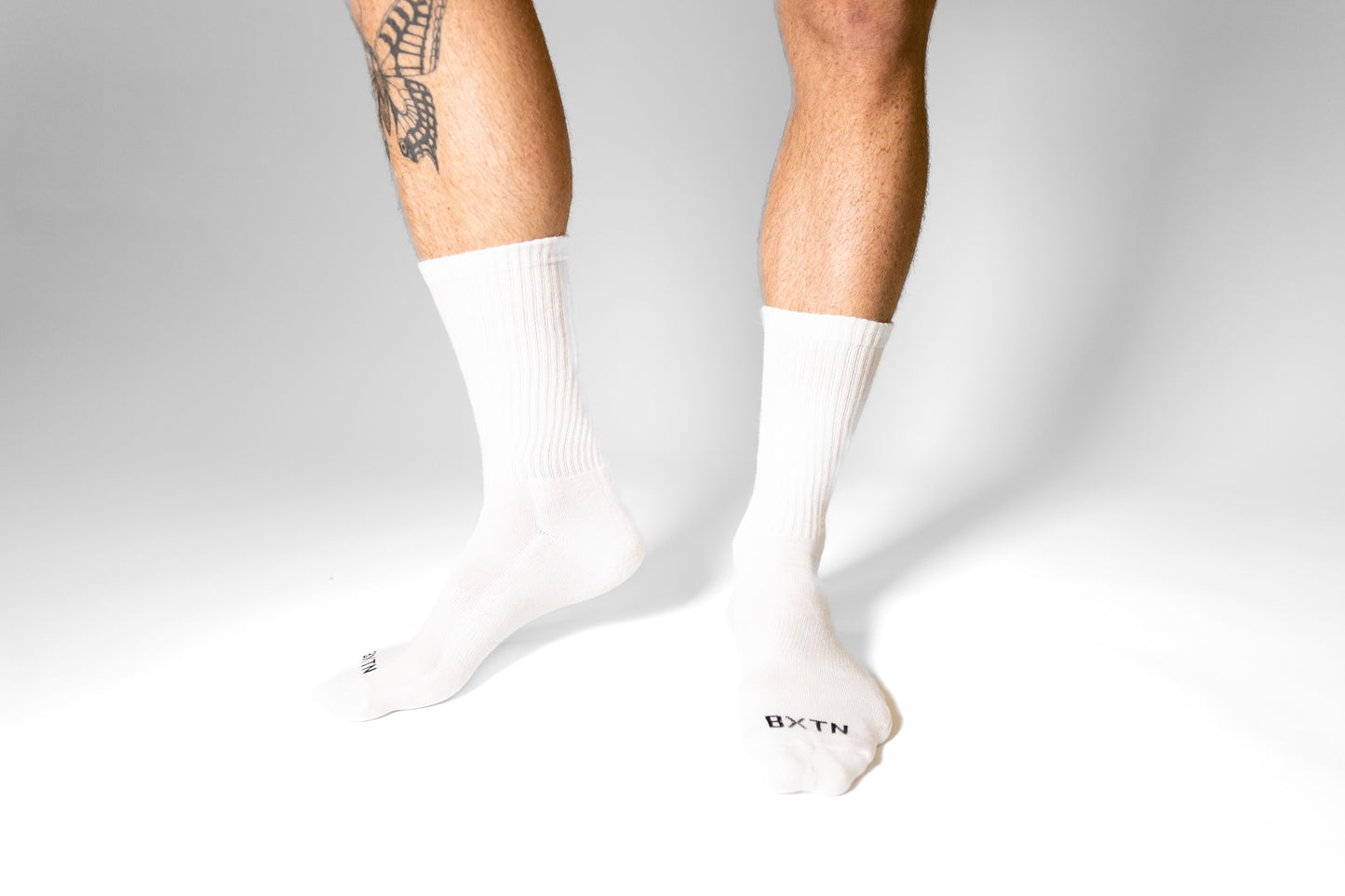 Sportsocken - Bio-Baumwolle, weiß mit 🎋-Logo