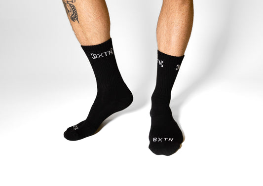 Sportsocken - Bio-Baumwolle, schwarz