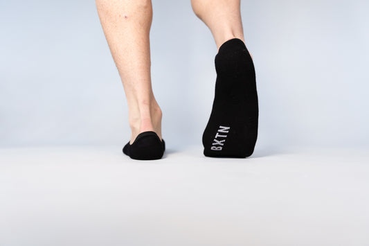 Bambus No Show Socken, schwarz